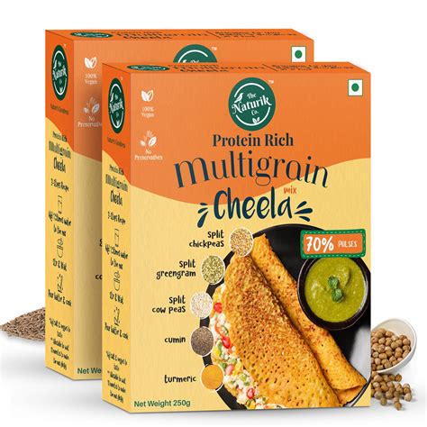 The Naturik Co. Multigrain Chilla Mix 250g (Pack of 2): Instant, Ready ...