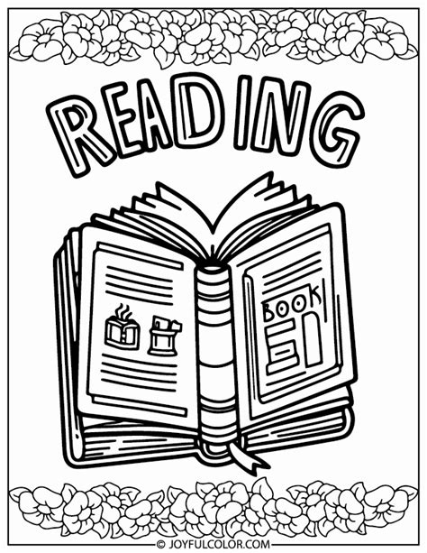 Reading Coloring Pages 的图像结果