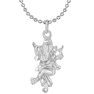 Buy MAHAKAAL JEWELS Silver Plated Ganesh Ganpati Vinayak Vakratunda ...