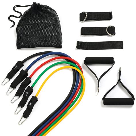 Tribe 11PC Premium Resistance Bands Set, Workout Bands - with Door ...