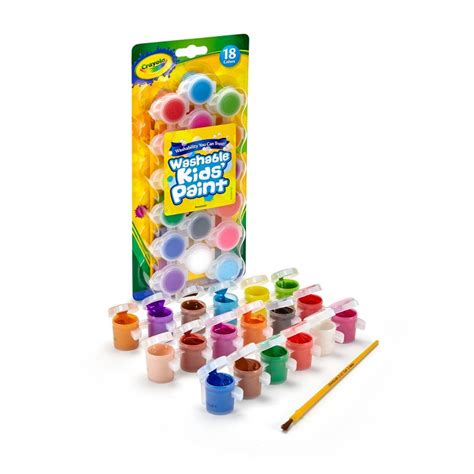 Crayola Buy Kids' Washable Paint Set - 18 Colors Online India | Ubuy