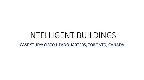 Building automation - Cisco Headquarters | PPTX