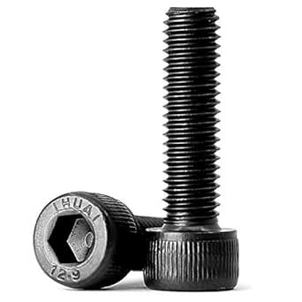 M4 x 20mm 12.9 Alloy Steel Screw Cap Point Hex Socket Screws Bolts ...