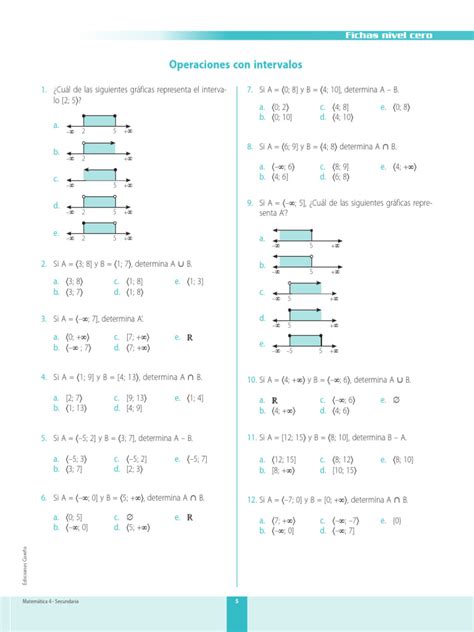 Image result for Operaciones Con Intervalos