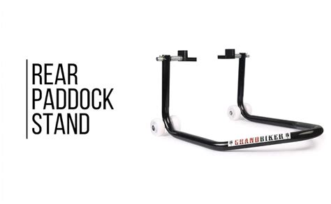 Grandbiker Rear Paddock Stand with Swing Arm Rest (Black) : Amazon.in ...