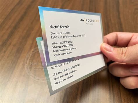 Holographic Foil Business Cards 的图像结果