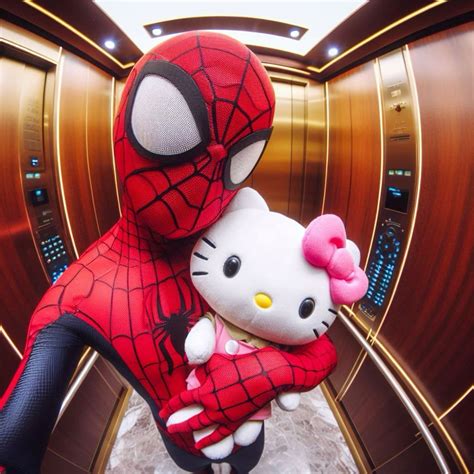 spiderman and hello KITTEH in 2024 | Hello kitty, Hello kitty wallpaper ...
