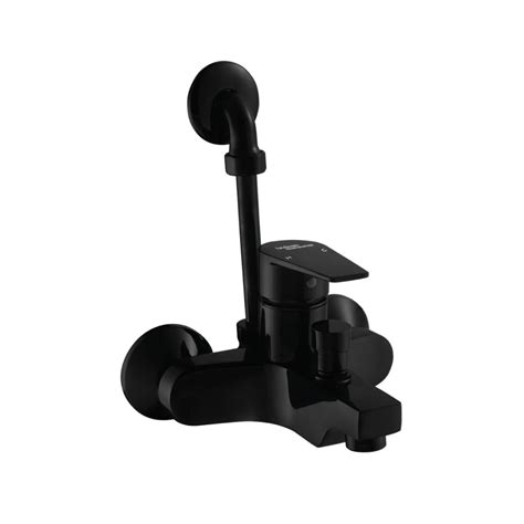 Hindware 2 Way Wall Mixer Element F360019GRT - Chrome Black Finish on ...