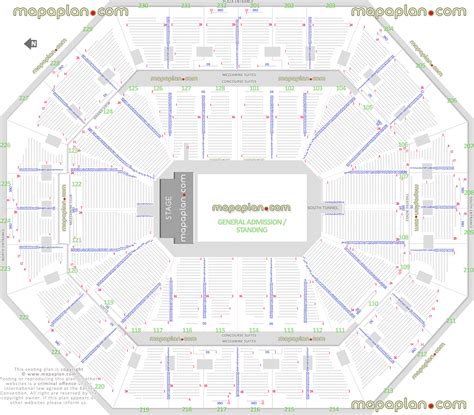 Oakland Oracle Arena seating chart - General Admission (GA) floor ...