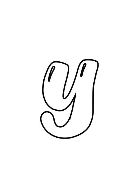 Download Printable Bubble Letter Y - Bubble Letters