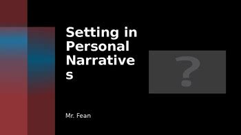 Setting Narrative 的图像结果