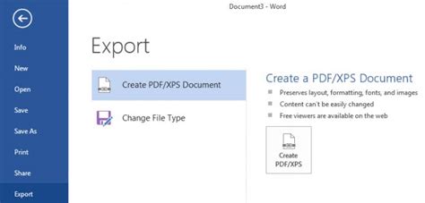Image result for Word Save as PDF