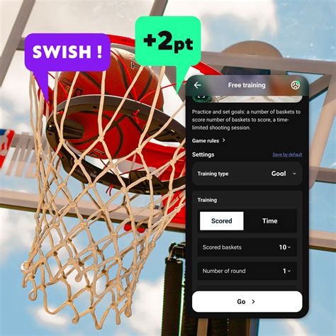 Smart Basketball Hoop with Mini-Games Basketball Play