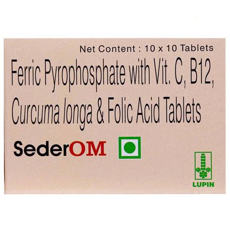 Sederom Tablet | Uses, Side Effects, Price | Apollo Pharmacy