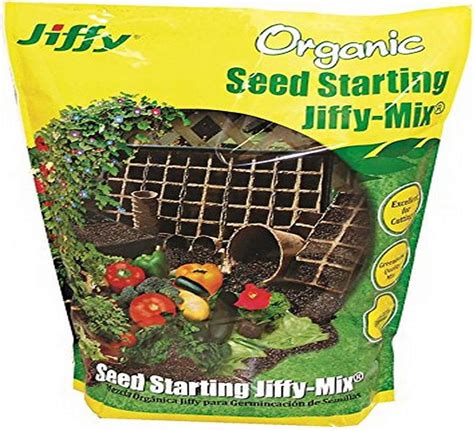 Amazon.com : Jiffy Natural & Organic Seed Starting Soil Mix, 16 QT ...