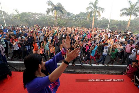 Participants during The Times of India’s Happy Streets at Palm Beach ...