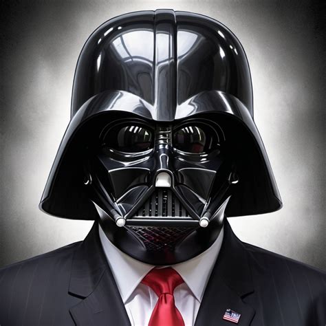 draw former president Donald Trump as Darth Vader th...