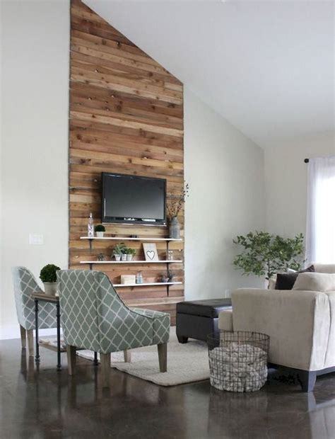 paguponhome.com | Accent walls in living room, Wood walls living room ...
