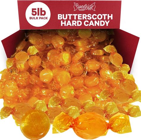 Amazon.com : Butterscotch Hard Candy Bulk 5LB Bag - Delicious Sweet ...