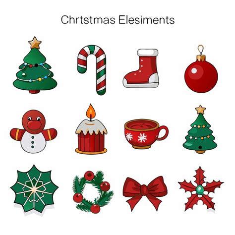 Create same image like christmas elements | Premium AI-generated vector