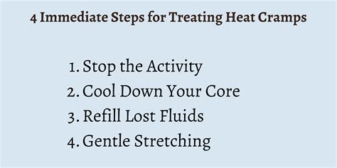 First Aid for Heat Cramps: 4 Immediate Steps - First Aid for Free