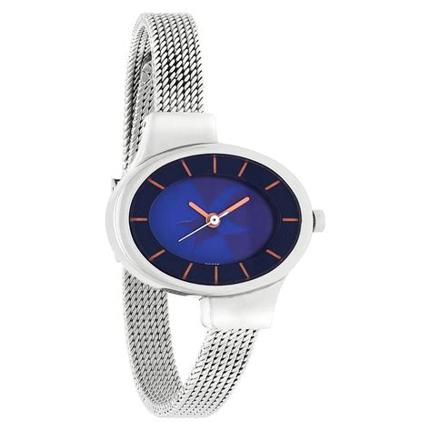 Buy Online Fastrack Hitlist Quartz Analog Blue Dial Stainless Steel ...