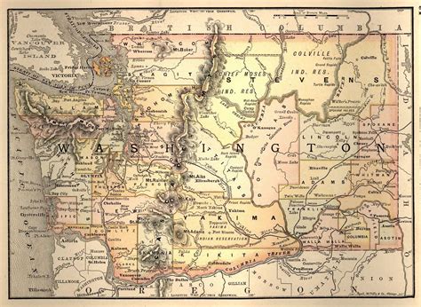 Map Of California Oregon And Washington Printable Map Washington - Free Printable Map Of ... - map of california oregon and washington state