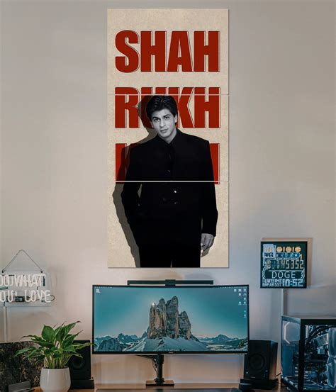 King of Bollywood - Shah Rukh Khan Split Poster | Everanta