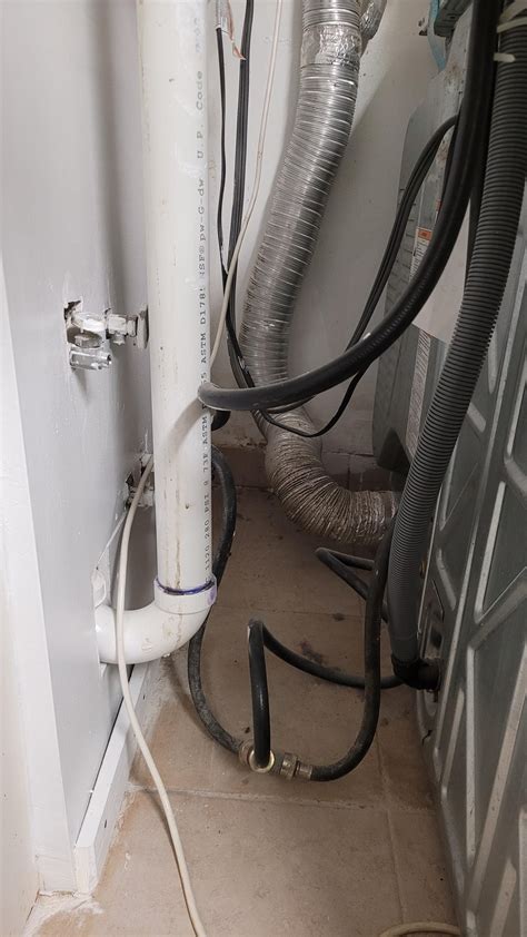 Washing machine wont fully drain. : r/Plumbing