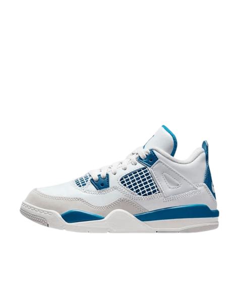 Air Jordan 4 Kids Industrial Blue | Kids Blue White Jordan 4s – littlelaces
