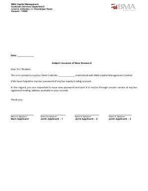 Fillable Online Dear Sir / Madam, Kindly transfer the following ...