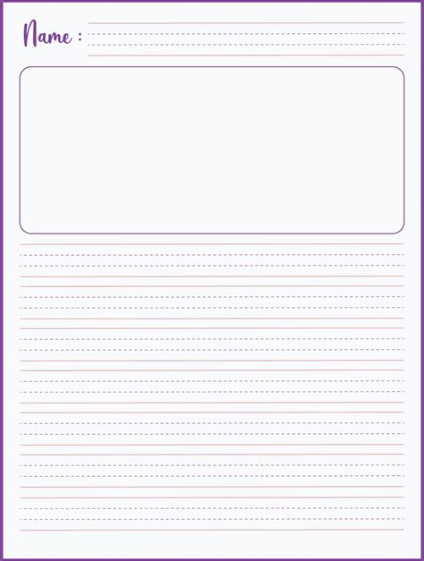 Image result for First Grade Writing Paper Printable