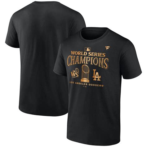 Men's Fanatics Black Los Angeles Dodgers 2024 World Series Champions ...