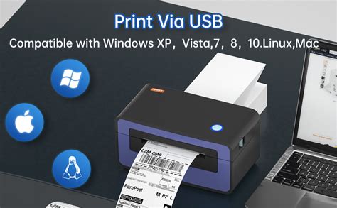 HPRT Shipping Label Printer - SL42 Thermal Label Printer, Label Printer ...