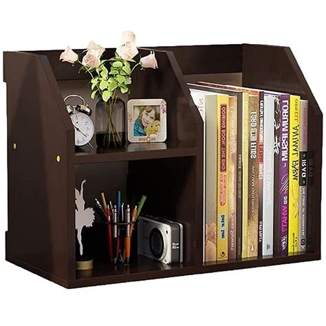 UniShop Free Standing Open Book Shelves for Desk - Perfect for Office ...