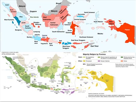 Map Of Religions Indonesia