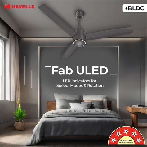 HAVELLS Fab BLDC ULED 1200 mm 3 Blade Ceiling Fan Price in India - Buy ...