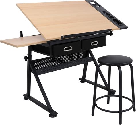 Oteymart Drafting Table Adjustable Drawing Desk wa | Ubuy India