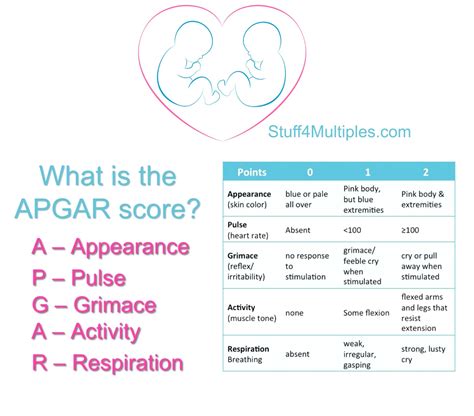 What Does APGAR Score Stand For? | Apgar score, New baby products, Twin pregnancy