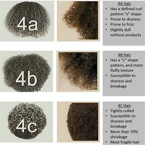 African American Hair Types And Textures Chart - IMVU Hair Textures