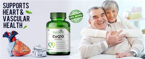 Simply Herbal CoQ10 Natural Coenzyme Q10 Tablets 200mg with Bioperine ...