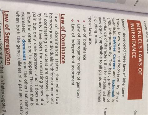 Laws of Inheritance Class 10 的图像结果