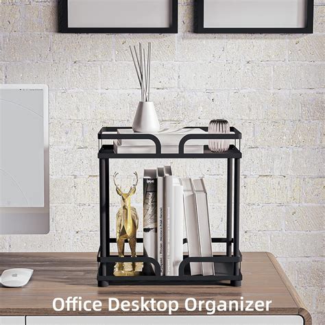 Buy Sekepingo 2-Tier 100% Metal Sturdy Standing Bathroom Countertop ...