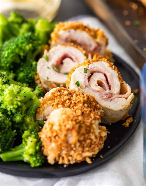 Baked Chicken Cordon Bleu Recipe - Easy Chicken Recipes (VIDEO!)