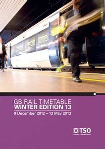 GB rail timetable winter edition 13: Buy GB rail timetable winter ...