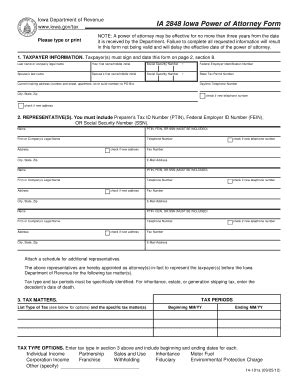 Bill Of Sale Form Iowa Tax Power Of Attorney Form | pdfFiller