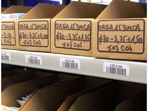 Etiquettes simples pour identification des racks de stockage | Contact ...