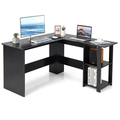 Tangkula L-Shaped Office Computer Desk w/ Spacious | Ubuy India
