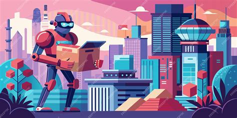 Robot in Hand Cartoon Box 的图像结果