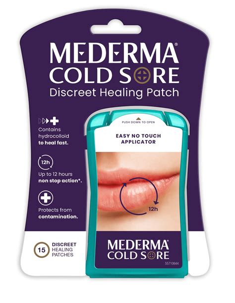 Mederma Cold Sore Discreet Healing Patch - A Patch That Protects and c ...